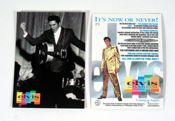 1999 Inkworks Elvis The Platinum Collection Promo Card (P1) Nm/Mt