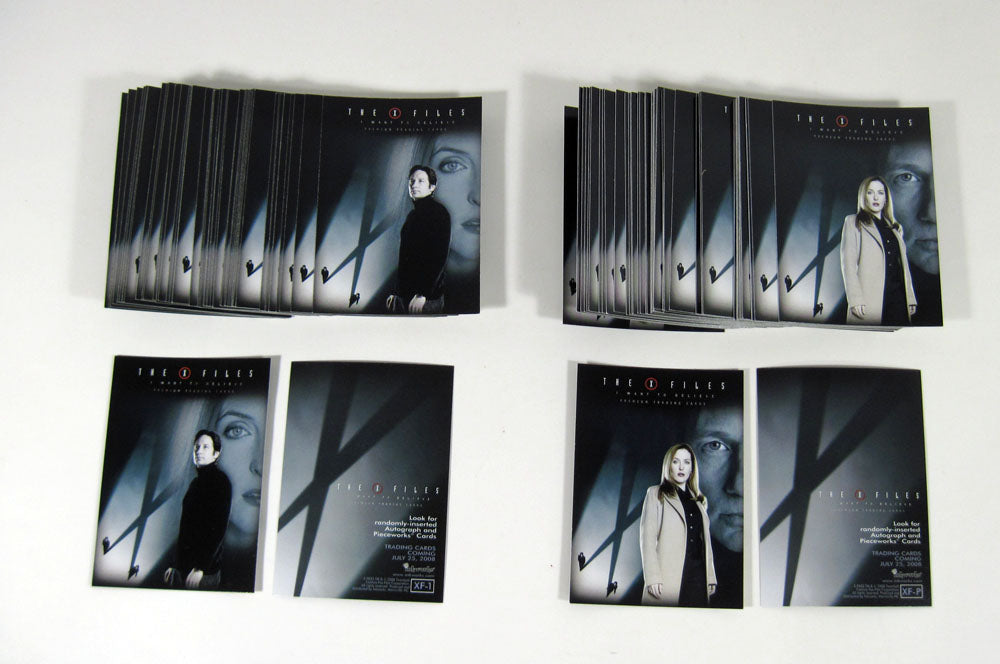 Lot of (50) 2008 Inkworks The X-Files Movie I Want To Believe Promo Card Set (2)