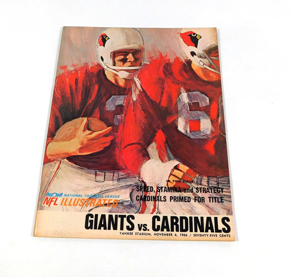 1966 St. Louis Cardinals at New York Giants NFL Football Program 11-6-66