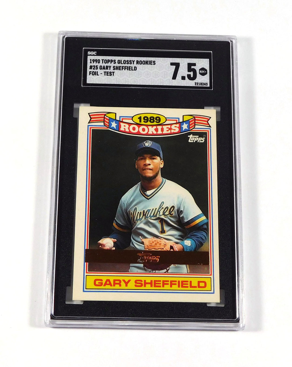 1990 Topps Glossy Rookies Gary Sheffield #25 Rookie SGC 7.5 DA039920