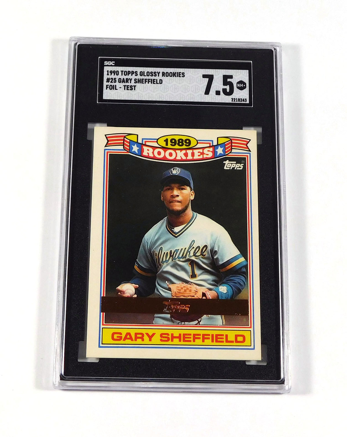 1990 Topps Glossy Rookies Gary Sheffield #25 Rookie SGC 7.5 DA039920
