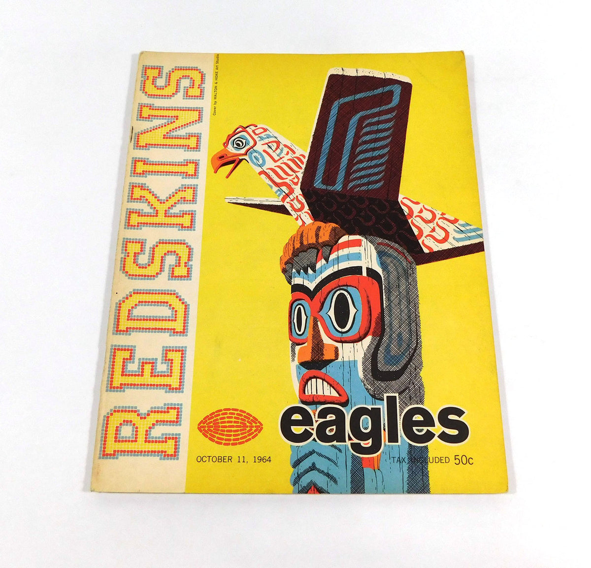 1964 Philadelphia Eagles at Washington Redskins NFL Football Program 10-11-64