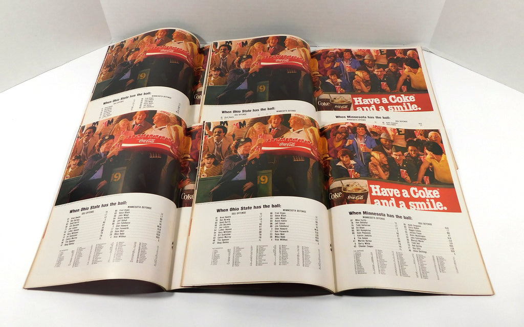 Lot of (4) 1980 Minnesota at Ohio State College Football Programs 9-20-80 Pic2
