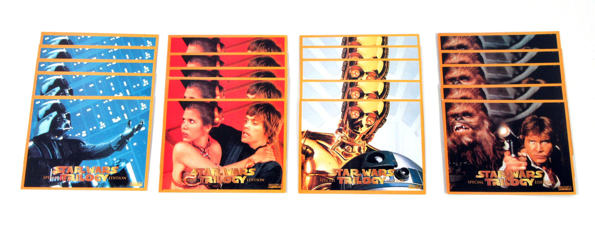 Lot of (5) 1998 TV Week Star Wars Trilogy Special Edition Promo Card Set (4)