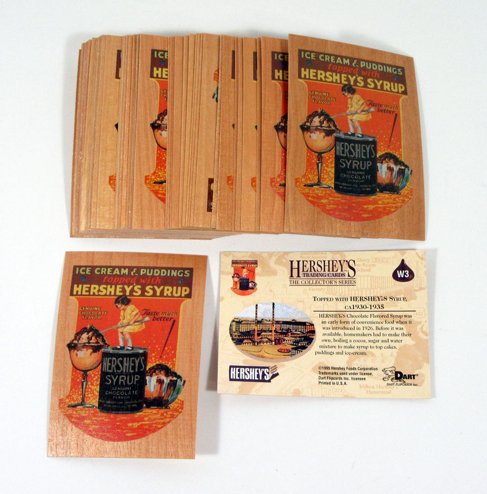 Lot of (50) 1995 Dart Hershey's The Collector Series Wood Chase Card (W3) Nm/Mt