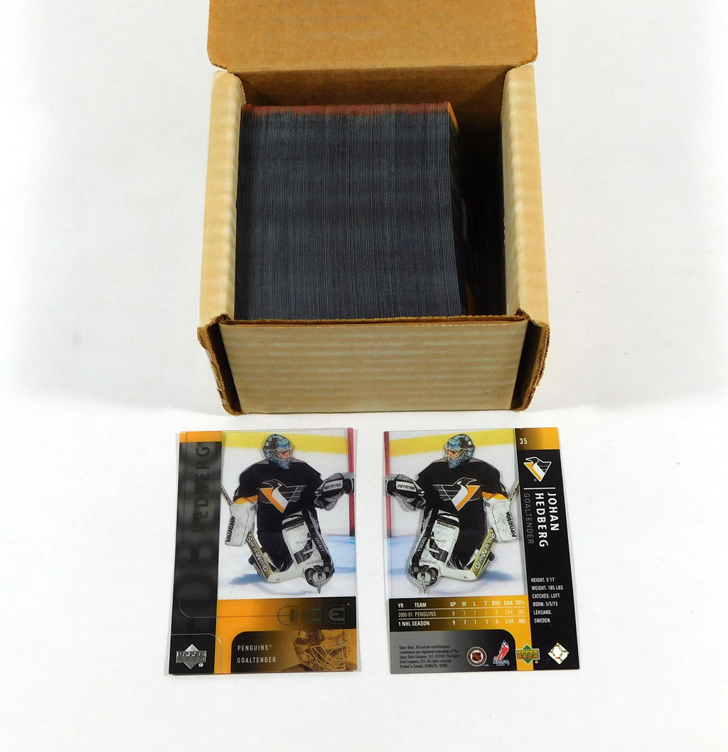 Lot of (100) 2001-02 Upper Deck Ice Johan Medberg #35 Penguins