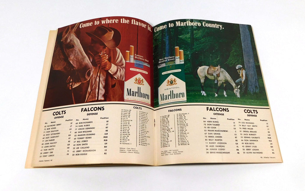 1966 Baltimore Colts at Atlanta Falcons NFL Football Program 11-13-66 Pic2