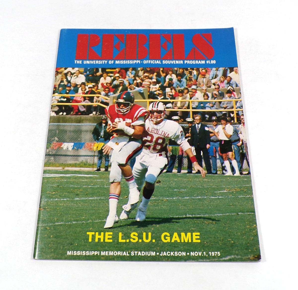1975 LSU at Mississippi College Football Program 11-1-75