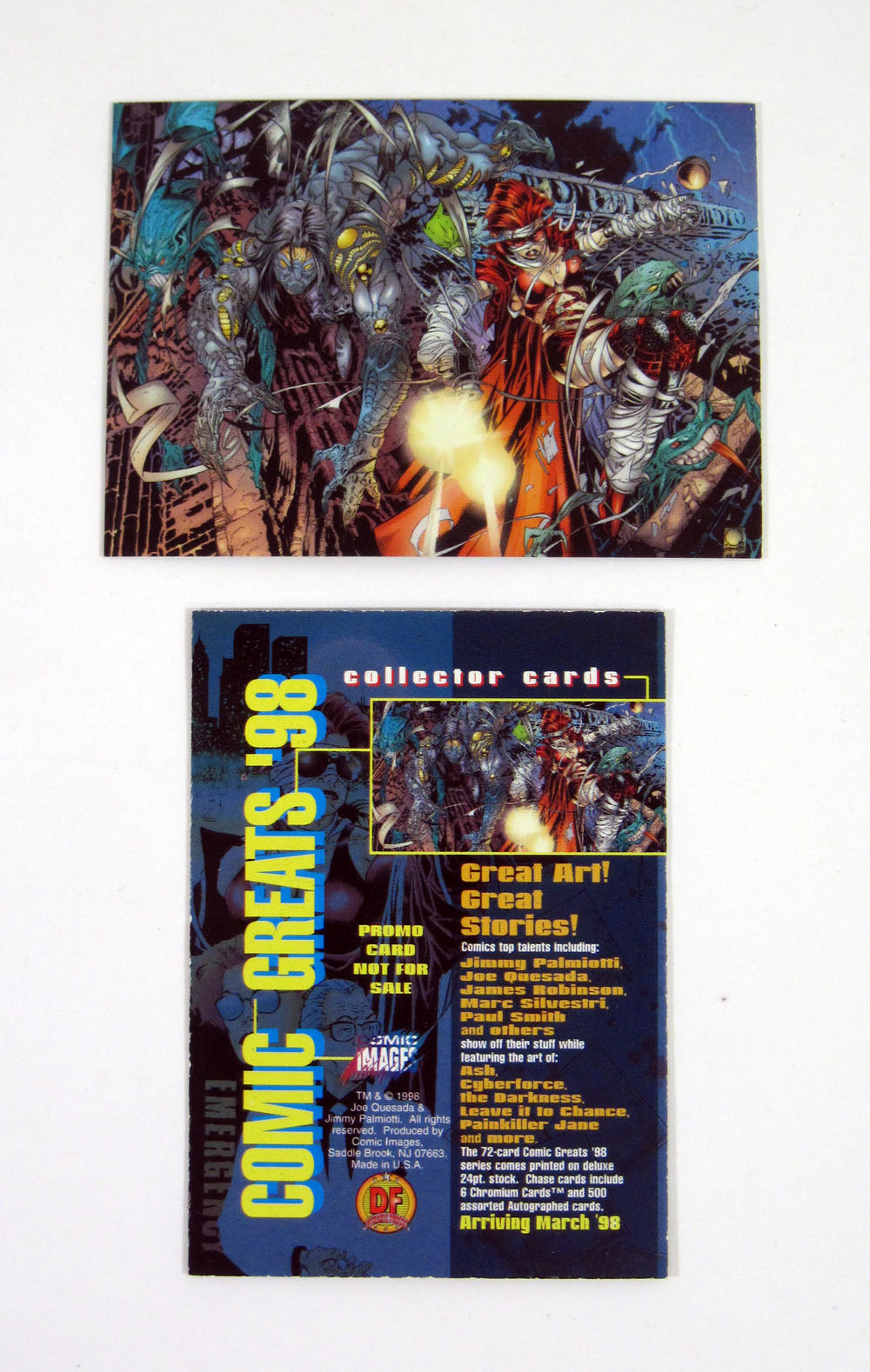 1998 Comic Greats '98 Promo Card Nm/Mt