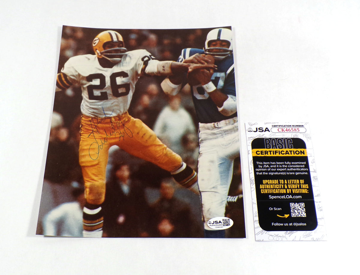 Herb Adderley Signed 8 x 10 Color Photo Packers JSA Auto