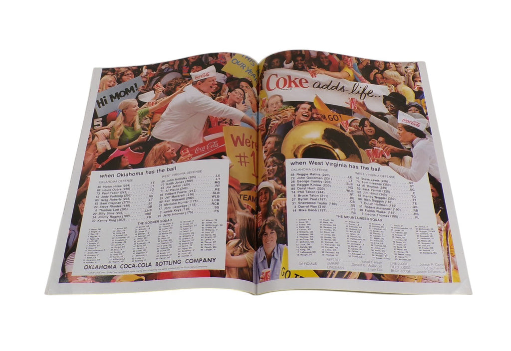 Lot of (3) 1978 West Virginia at Oklahoma College Football Programs 9-16-78 Pic2