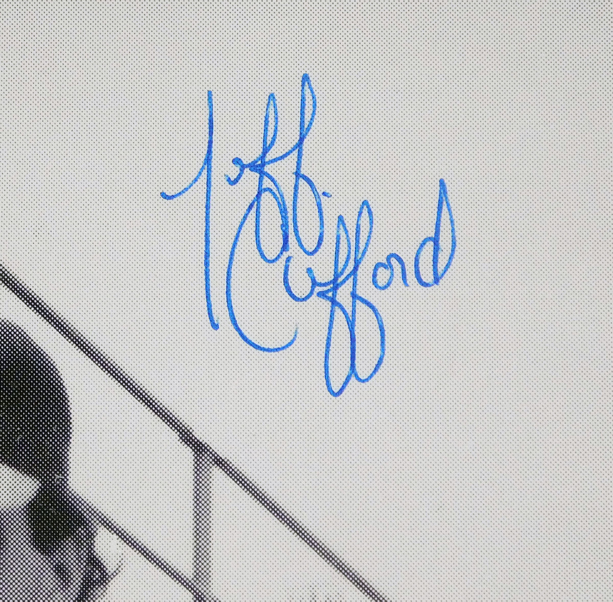 Jeff Clifford Signed 5 x 8 B & W Photo 2015 Minor League Brawl A's Auto Pic2