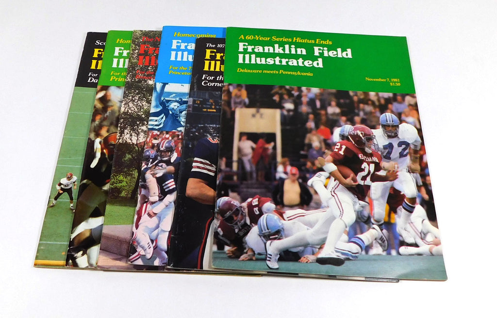 Lot of (6) Different 1981 to 1983 Pennsylvania College Football Programs