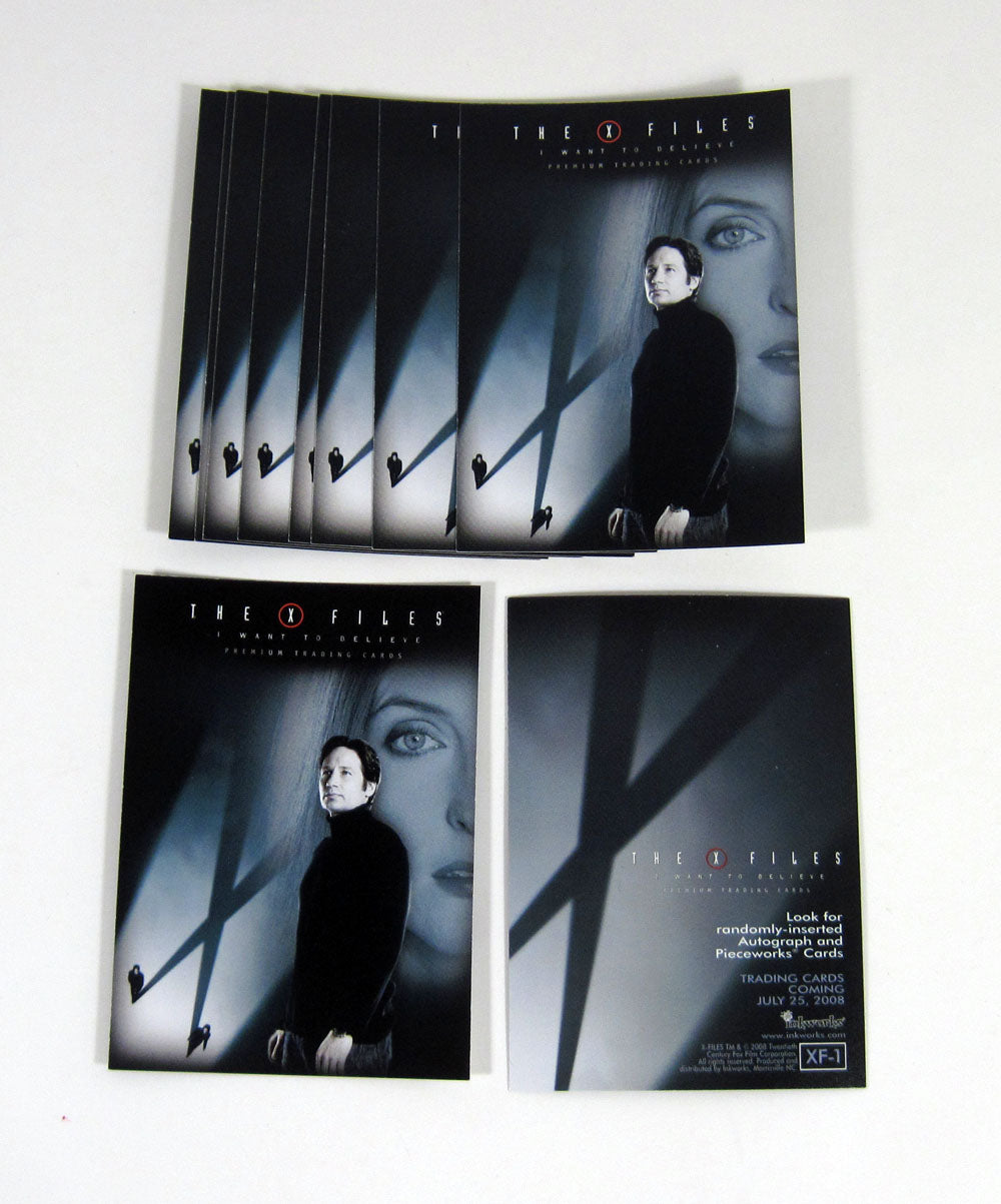 Lot of (10) 2008 Inkworks The X-Files Movie I Want To Believe Promo Card (XF-1)