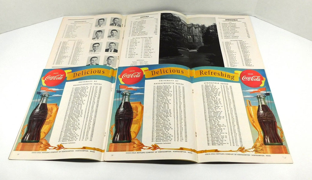 Lot of (4) Assorted 1952 to 1958 Springfield College Football Programs Pic2