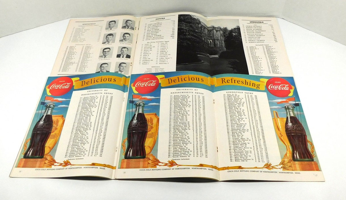 Lot of (4) Assorted 1952 to 1958 Springfield College Football Programs Pic2