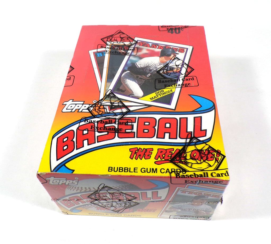 1988 Topps Baseball Box (36 Packs) BBCE Wrapped FASC From a Sealed Case
