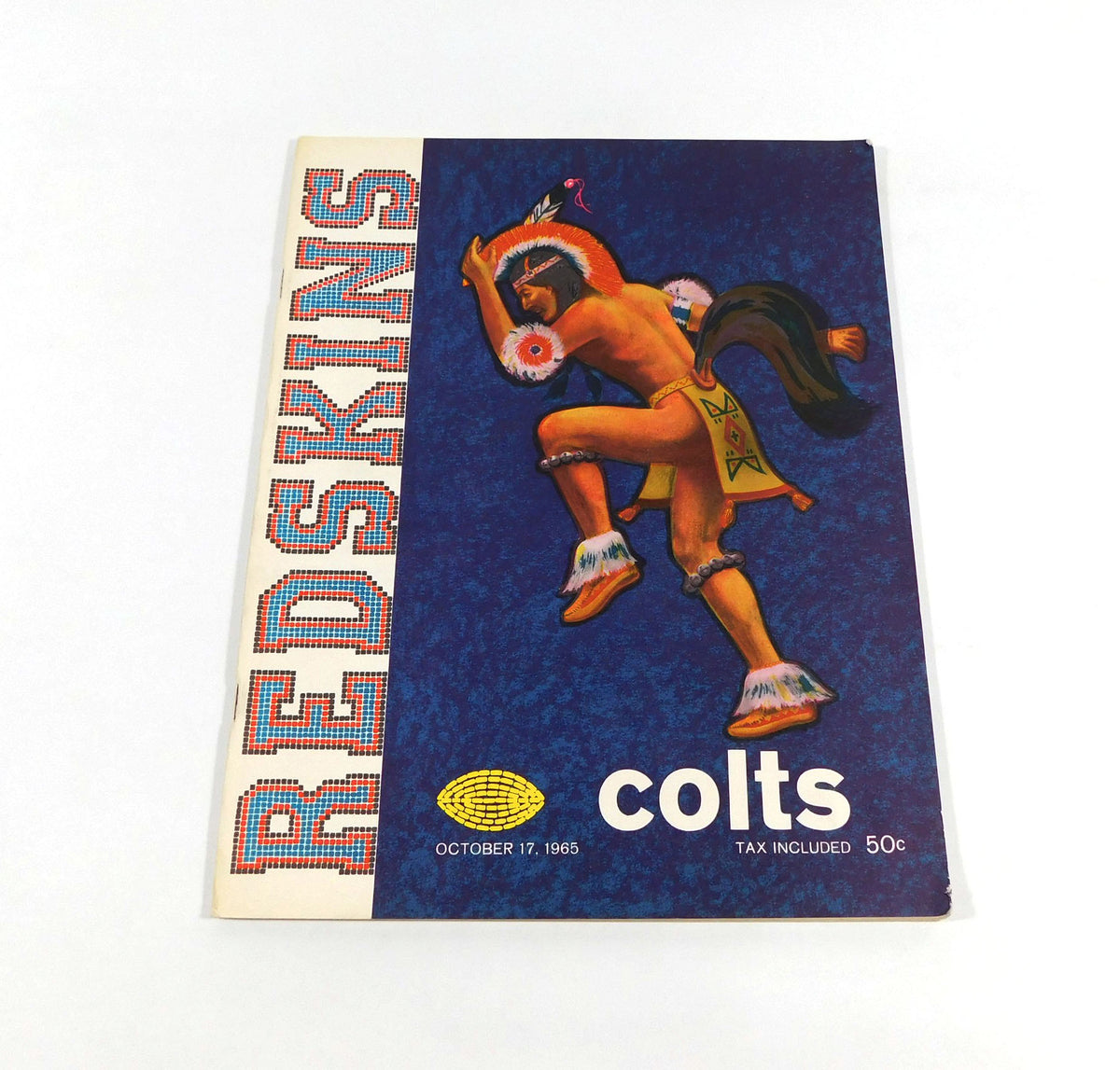 1965 Baltimore Colts at Washington Redskins NFL Football Program 10-17-65