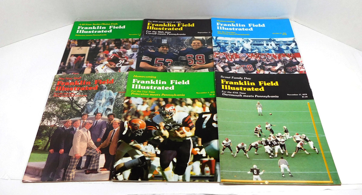 Lot of (6) Different 1981 to 1983 Pennsylvania College Football Programs Pic2