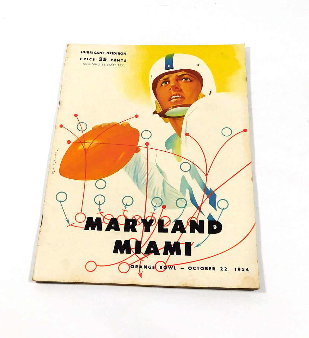 1954 Maryland at Miami Florida College Football Program 10-22-54