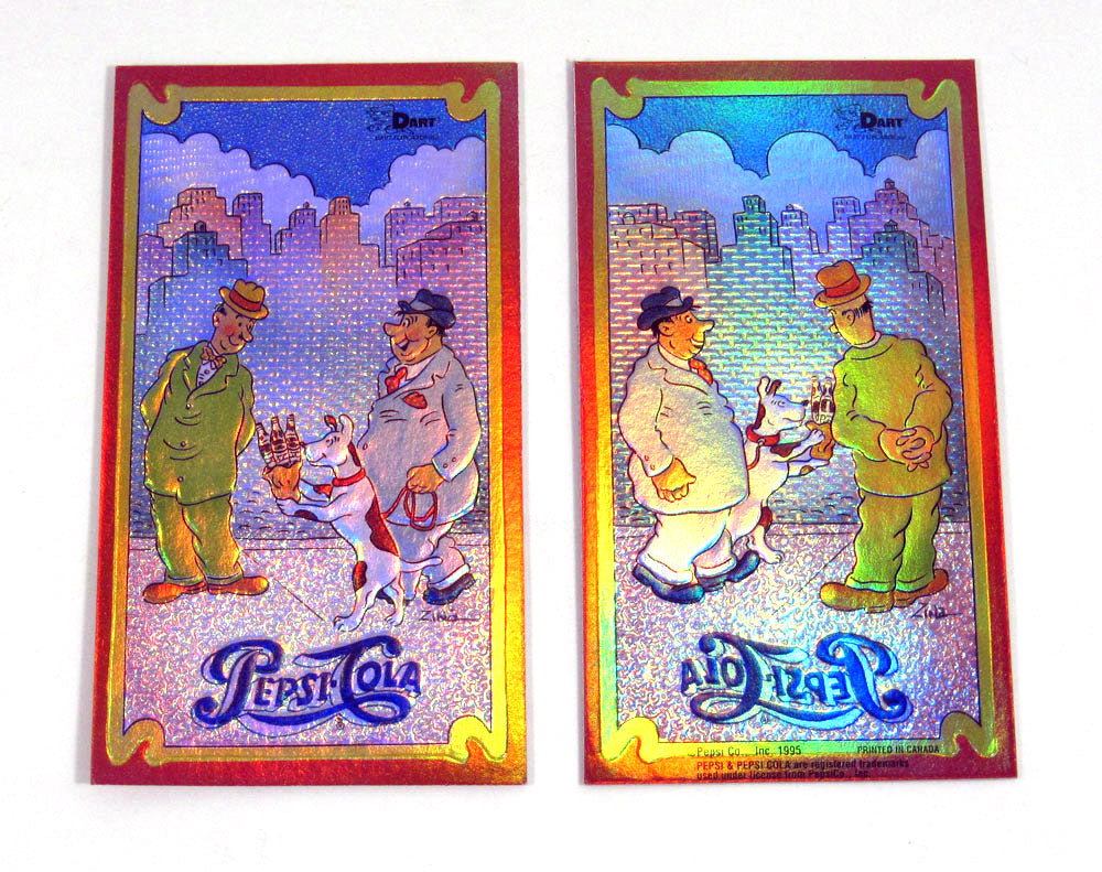1995 Dart Flipcards Pepsi-Cola Series 2 Double-Sided Tall Boy Foil Card Nm/Mt