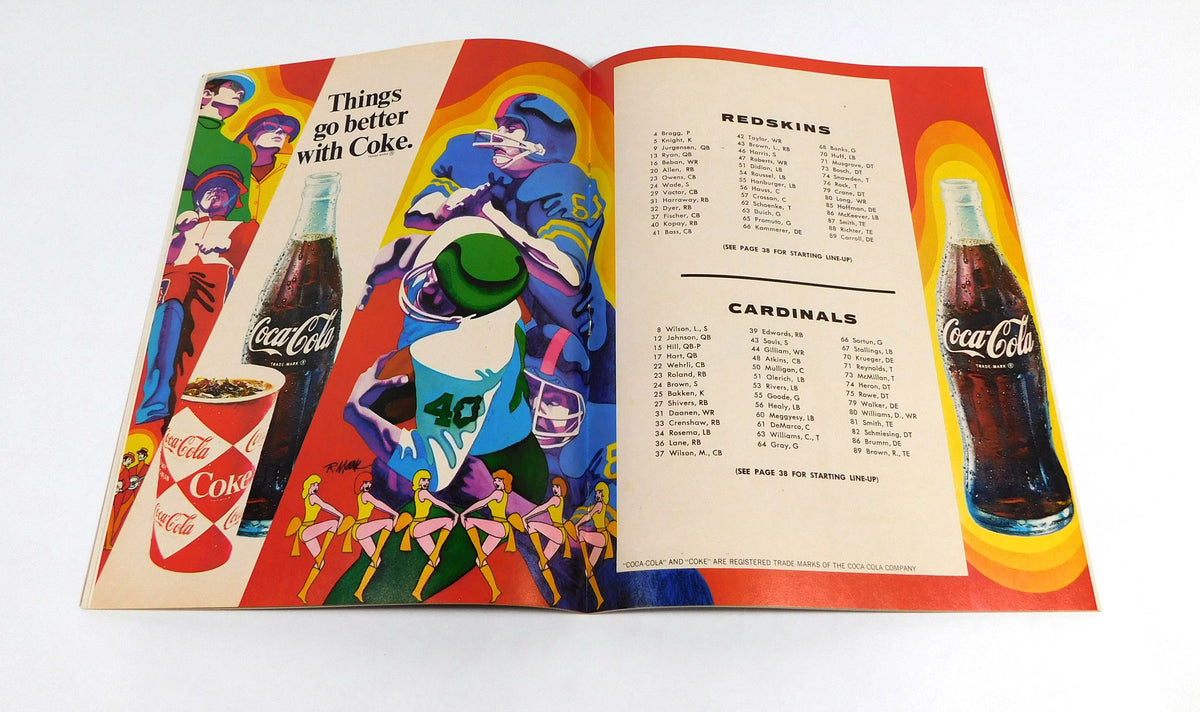 1969 St. Louis Cardinals at Washington Redskins NFL Football Program 10-12-69 Pic2
