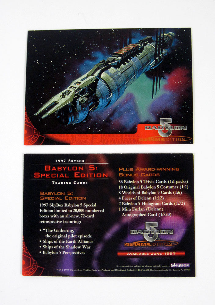1997 Skybox Babylon 5 Special Edition Promo Card (Unnumbered) Nm/Mt