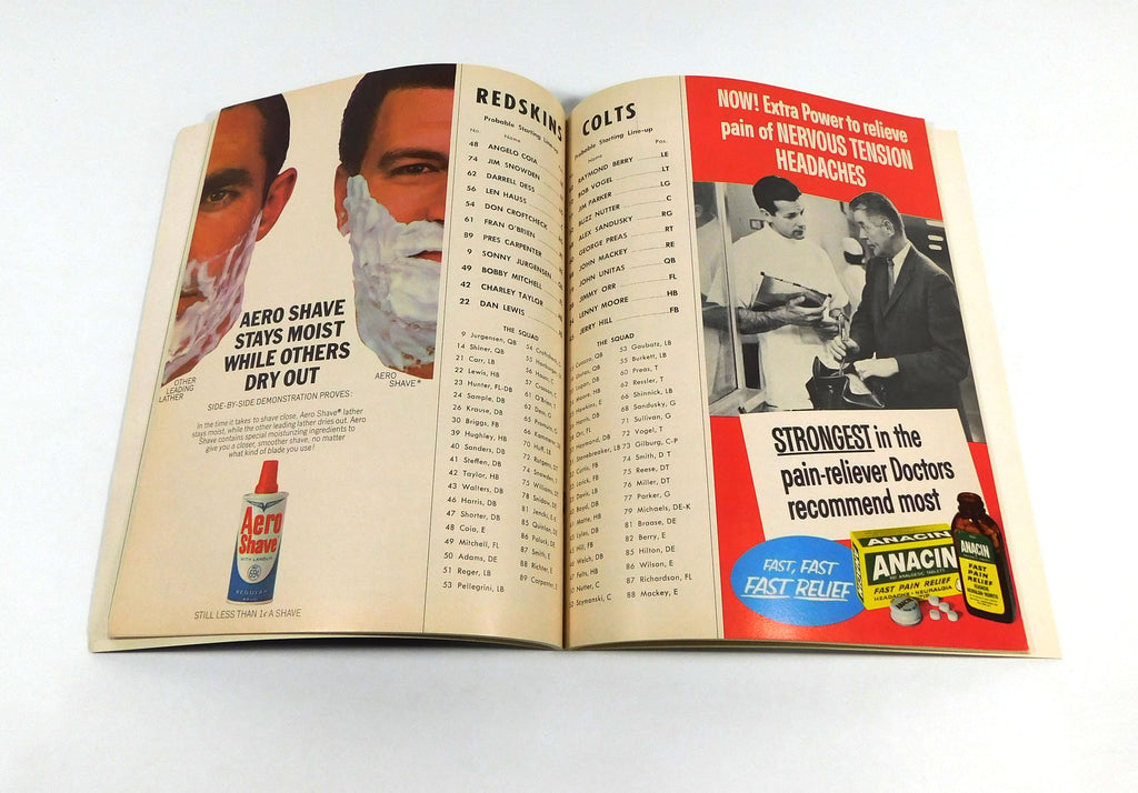 1965 Baltimore Colts at Washington Redskins NFL Football Program 10-17-65 Pic2