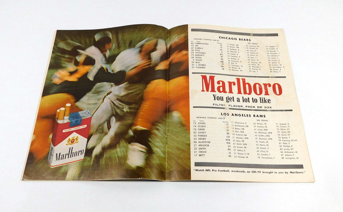 1963 Los Angeles Rams at Chicago Bears NFL Football Program 11-10-63 Pic2