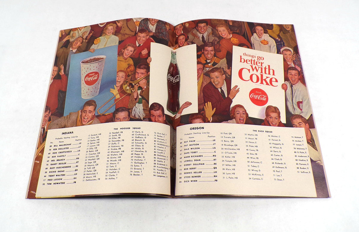 1964 Oregon at Indiana College Football Program 11-14-64 Pic2