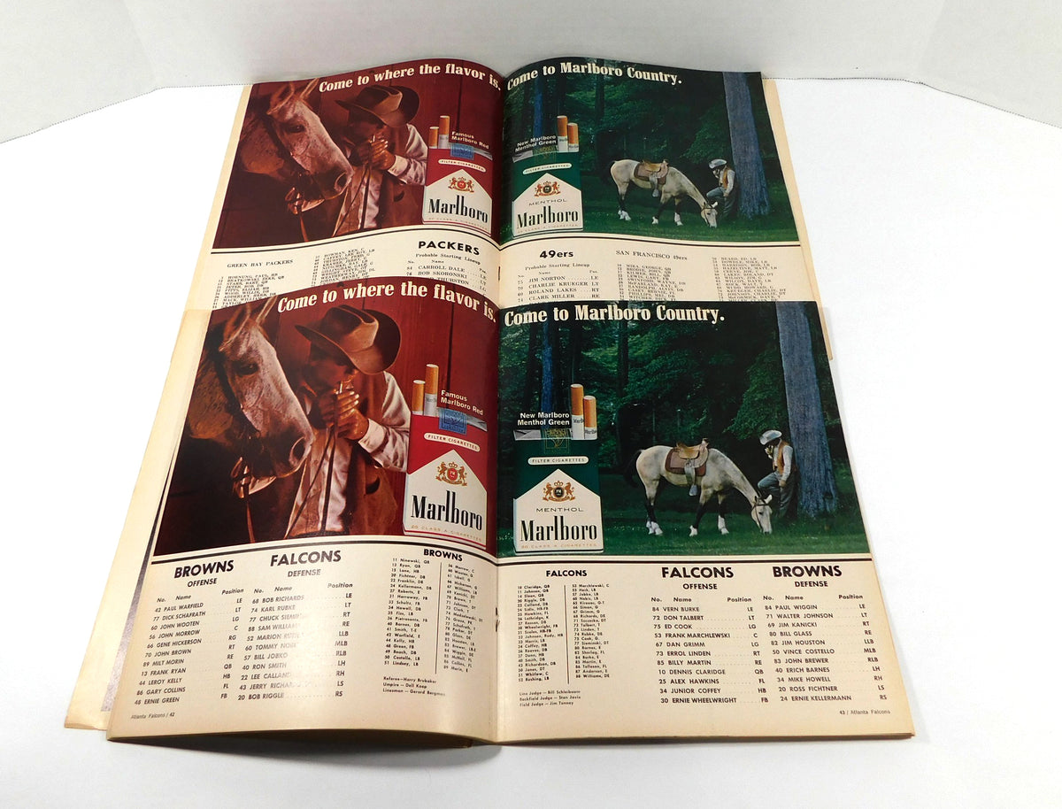 # Lot of (2) 1966 Packers v 49ers & Falcons v Browns NFL Football Programs Pic2