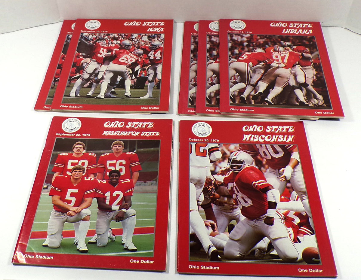 Lot of (7) Assorted 1979 Ohio State College Football Programs Pic2