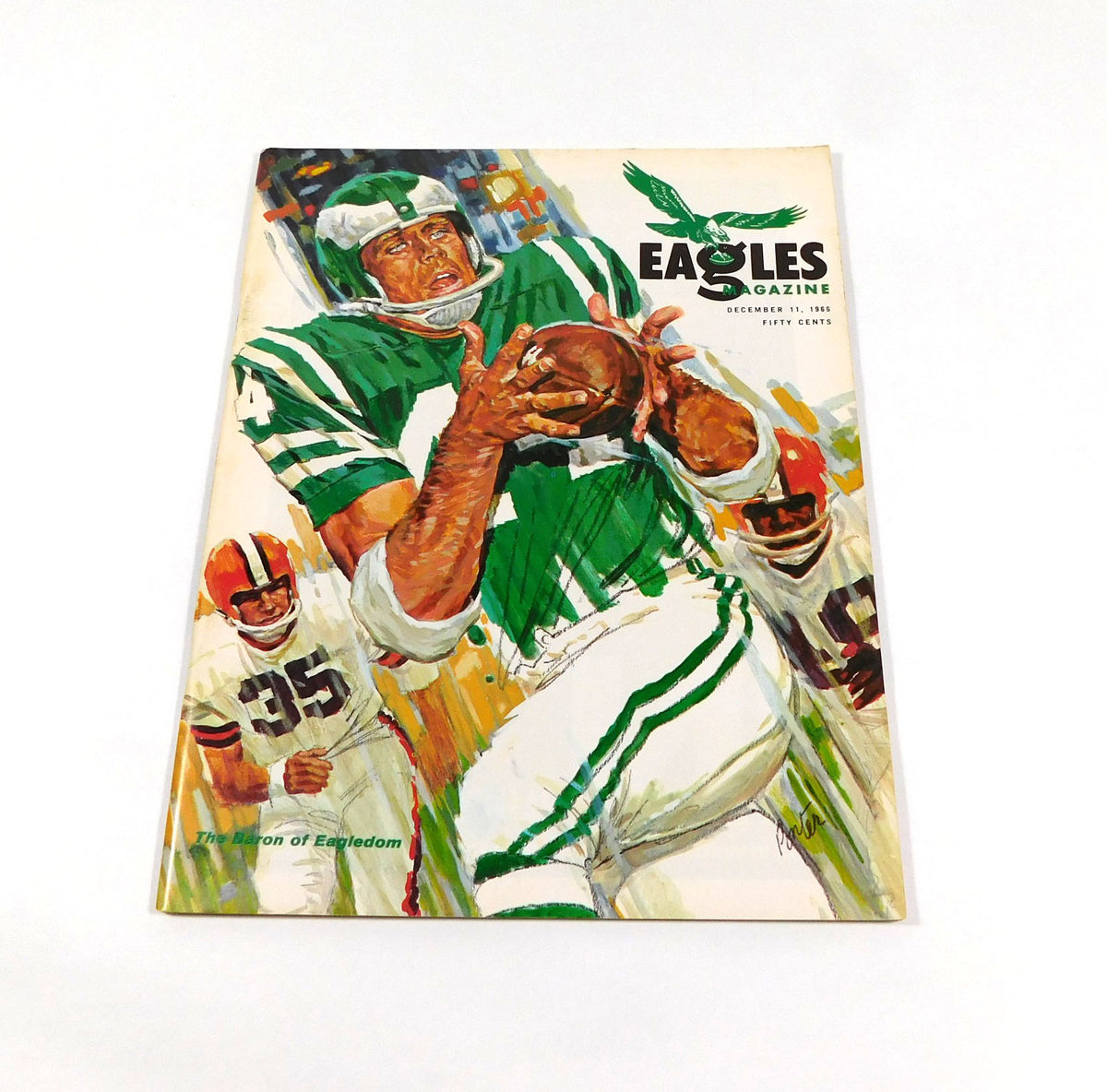 1966 Philadelphia Eagles vs Cleveland Browns NFL Football Program 12-11-66