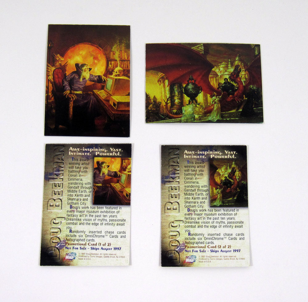 1997 Comic Images Doug Beekman Promo Card Set (2) Nm/Mt
