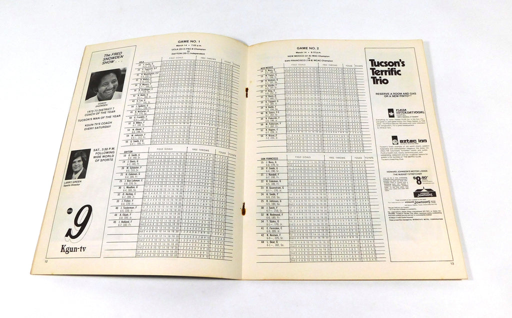 Lot of (17) 1973-74 NCAA West Regional College Basketball Playoff Programs UCLA Pic2