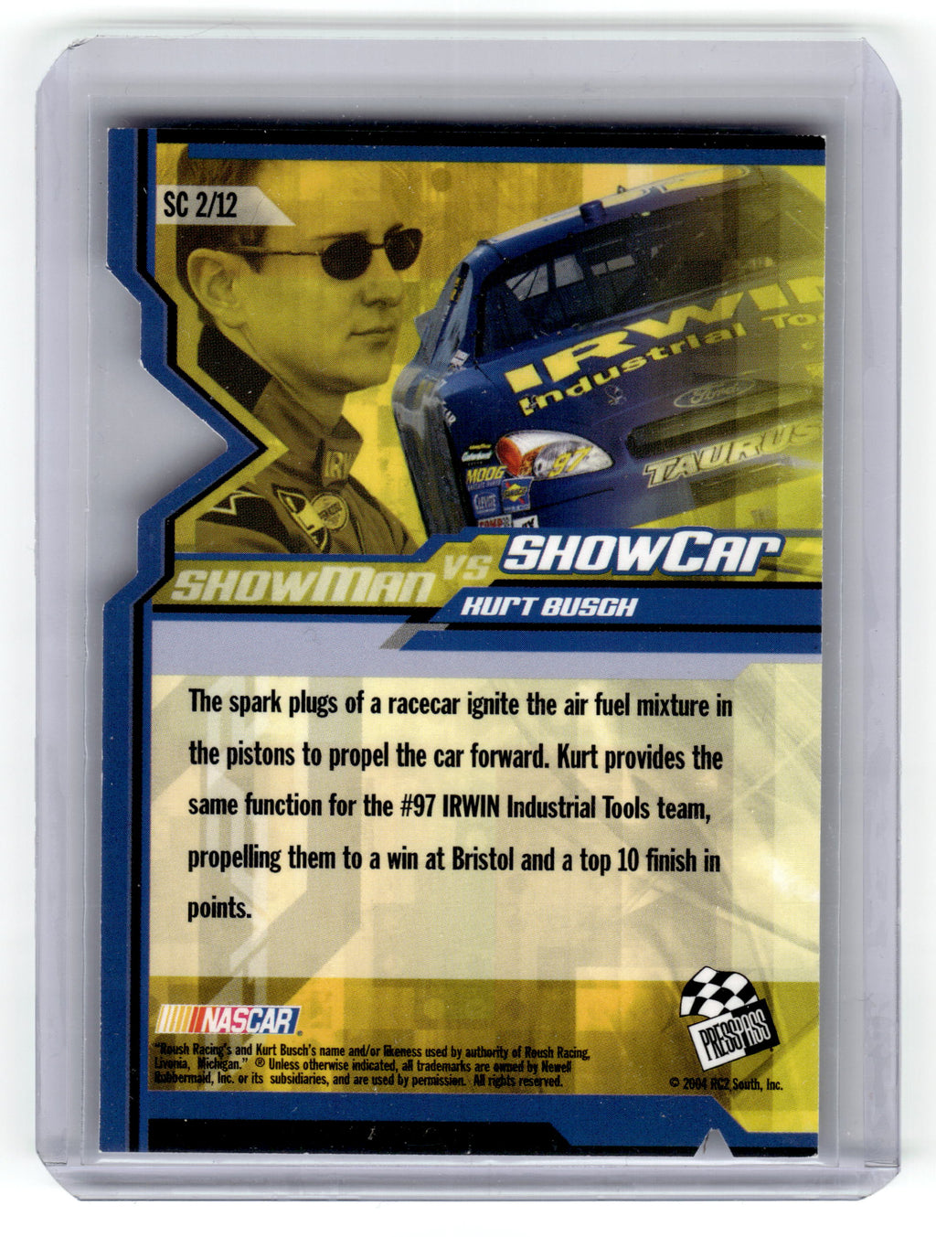 2005 Press Pass Kurt Busch Showcar #SC2 NASCAR Pic2