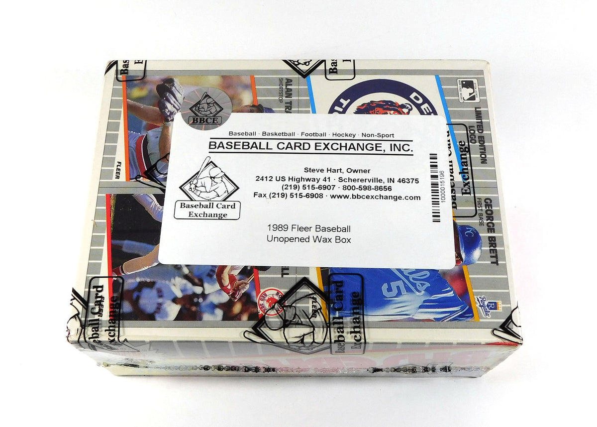 1989 Fleer Baseball Box (36 Packs) BBCE Wrapped Pic2