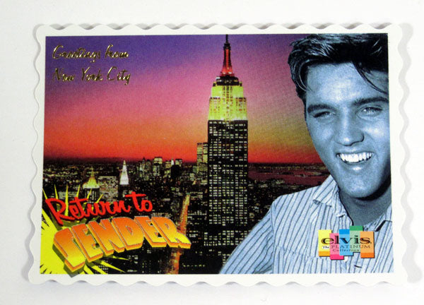 1999 Inkworks Elvis The Platinum Collection Mini Postcard (PC3) Nm/Mt Pic2