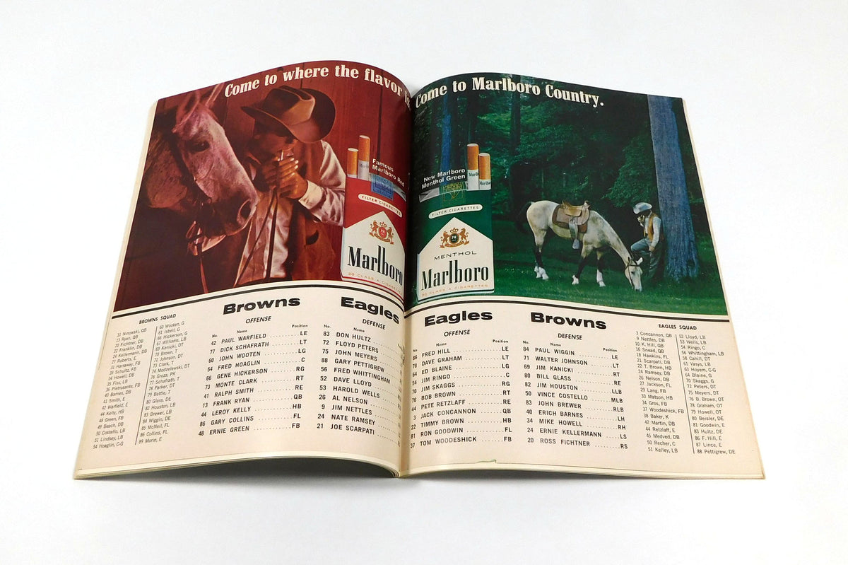 1966 Philadelphia Eagles vs Cleveland Browns NFL Football Program 12-11-66 Pic2