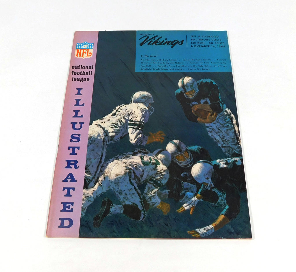 1965 Baltimore Colts at Minnesota Vikings NFL Football Program 11-14-65