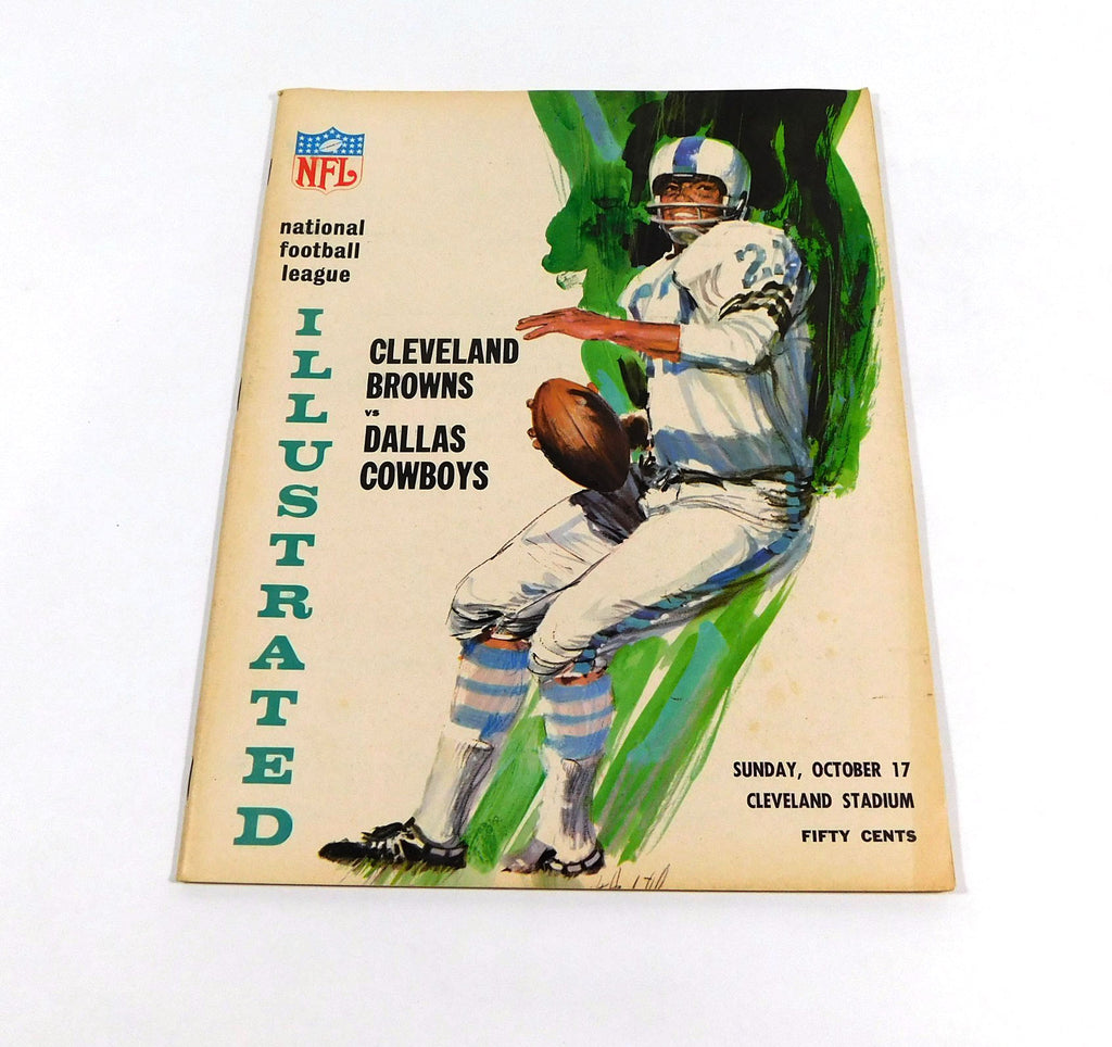 1965 Dallas Cowboys at Cleveland Browns NFL Football Program 10-17-65