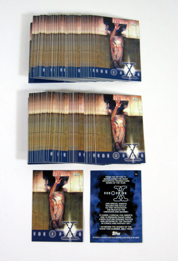 Lot of (100) 1995 Topps The X-Files Season 1 Promo Card (P3) Nm/Mt