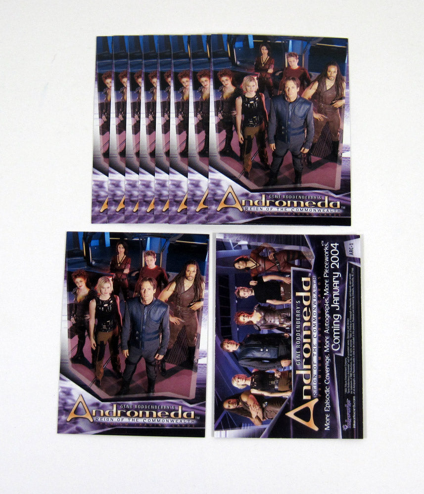 Lot of (10) 2004 Inkworks Andromeda Reign of the Commonwealth Promo Card ARC-1