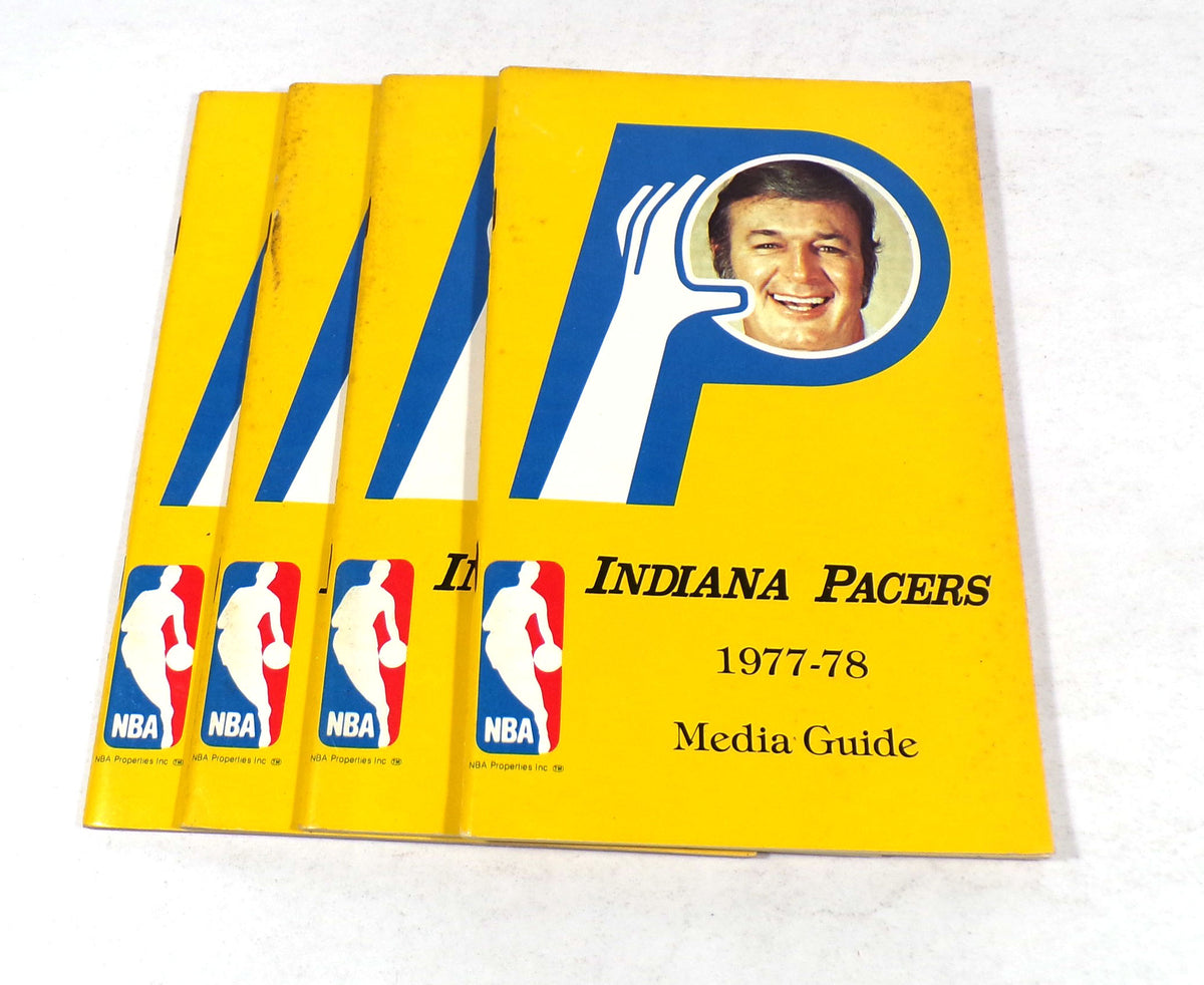 Lot of (4) 1977-78 Indiana Pacers ABA Basketball Media Guides