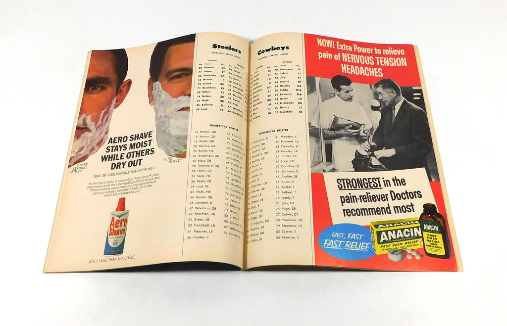 1965 Dallas Cowboys at Pittsburgh Steelers NFL Football Program 10-31-65 Pic2