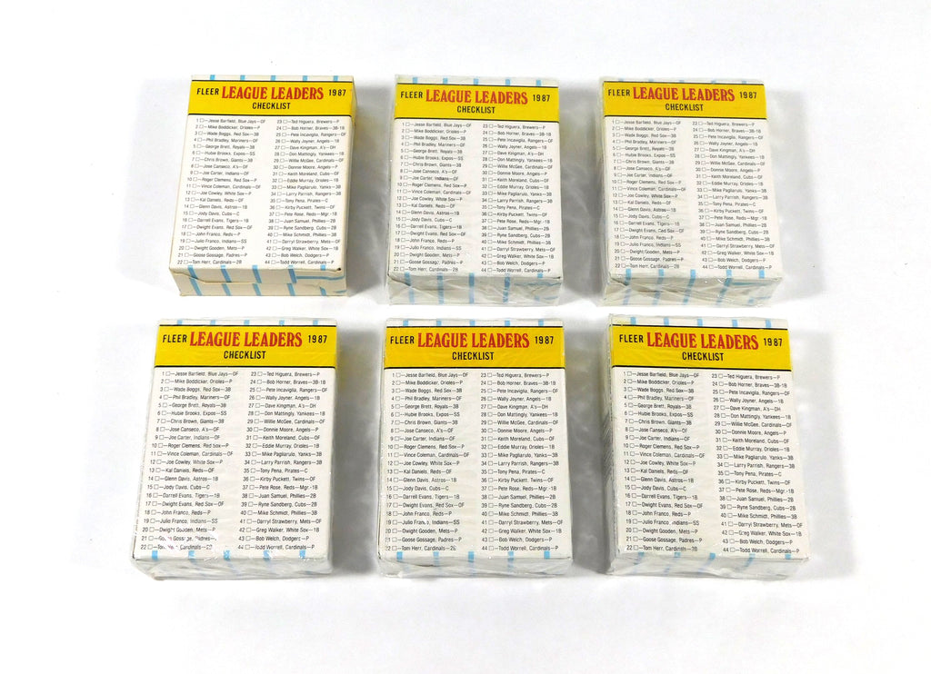 Lot of (10) 1987 Fleer Walgreens Baseball League Leaders Factory Sets (44) Pic2