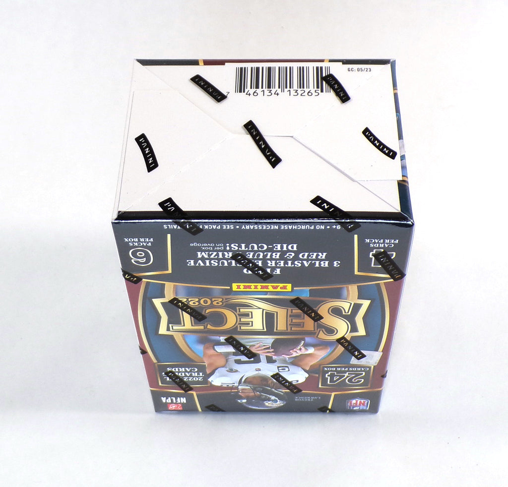 2022 Panini Select Football Blaster Box Sealed (6 Packs) Red & Blue Prizm DieCut Pic2