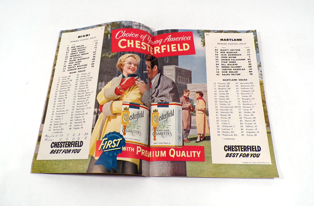1953 Maryland at Miami (Florida) College Football Program 10-9-53 Pic2