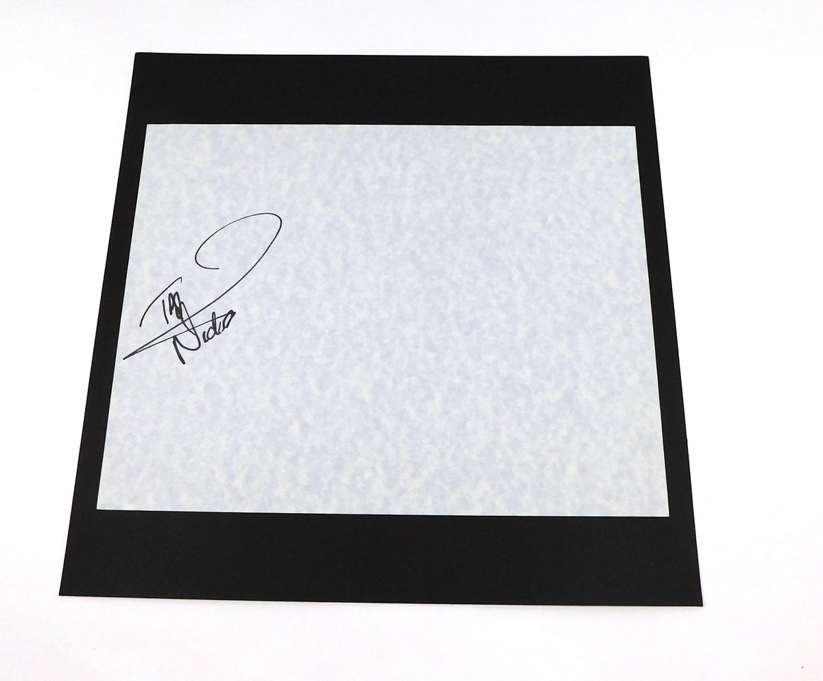Nicko McBrain Signed 8.5 x 11 Cardstock Sheet Auto Iron Maiden DA046769