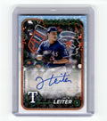 2024 Topps Holiday Jack Leiter Rookie #HACJLE Rangers Auto